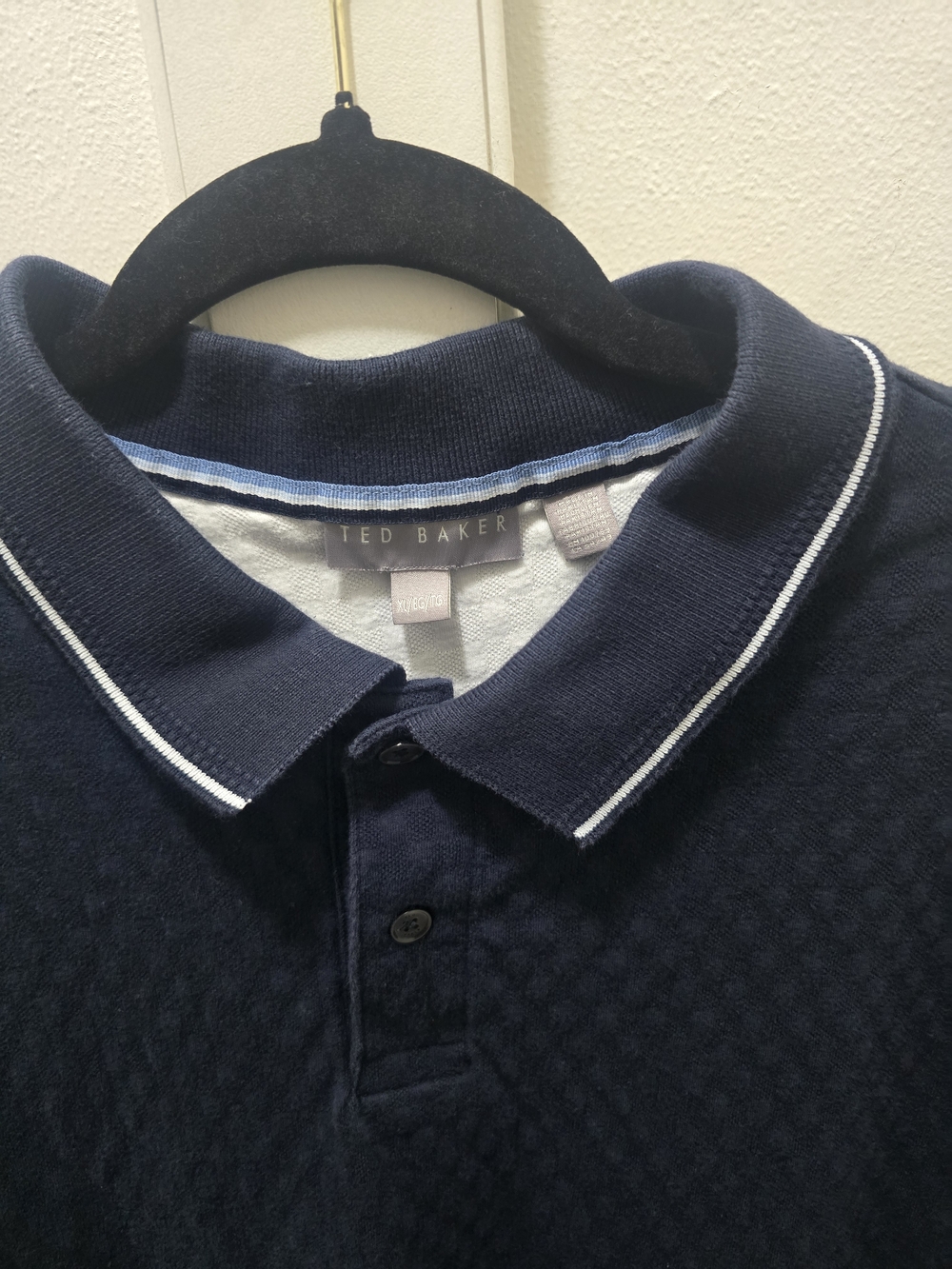Ted Baker London Diamond Textured Polo Shirt - Picture 6 of 9